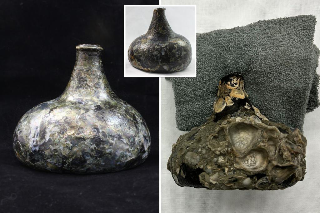 Divers get better ‘distinctive’ alcohol bottles from 1700s shipwreck close to Florida