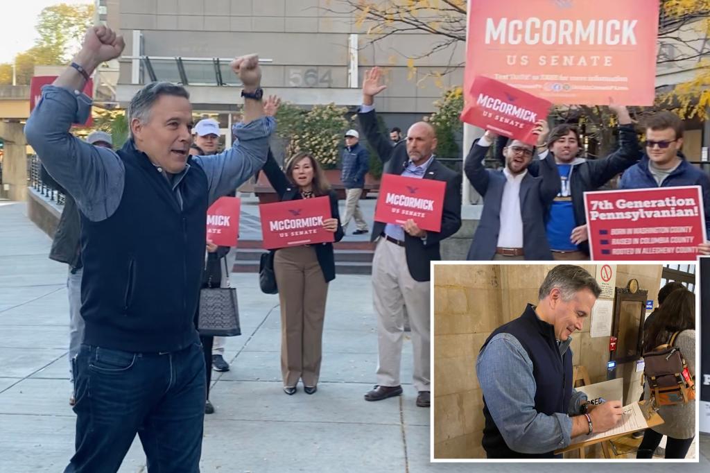 GOP Senate hopeful Dave McCormick votes early to ‘set  instance’ as Pennsylvania Republicans lower Dems’ mail-in benefit