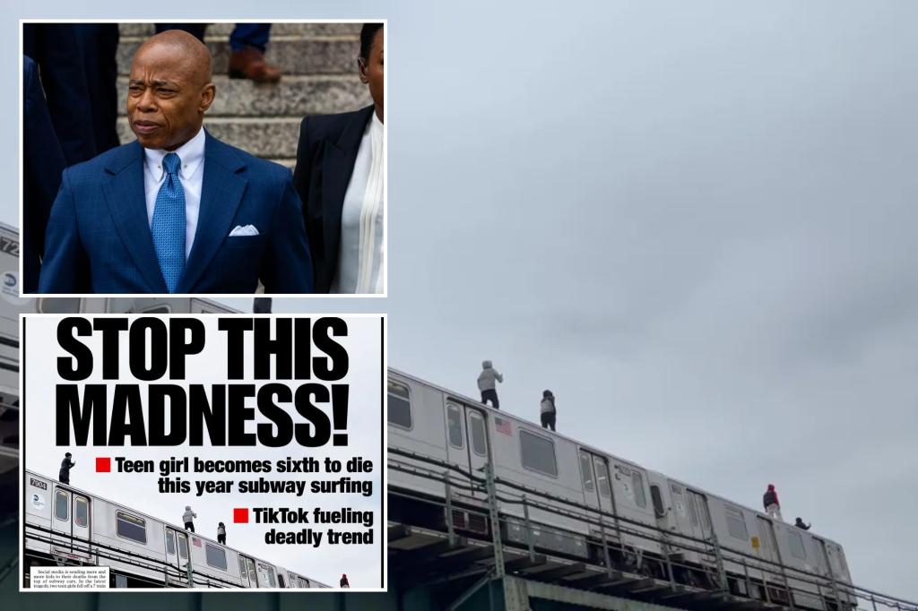 Adams touts NYPD drone successes in opposition to subway browsing scourge — regardless of 6 deaths this yr