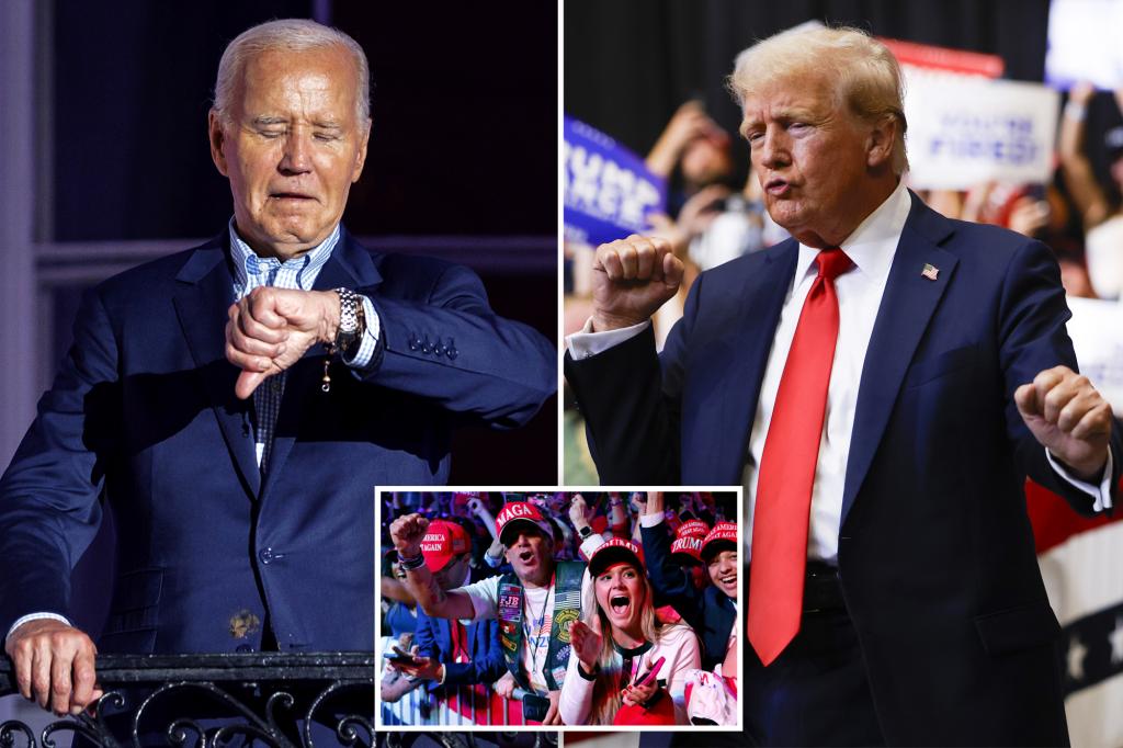 Donald Trump’s favorability jumps to post-election excessive whereas President Biden’s slips to four-year low