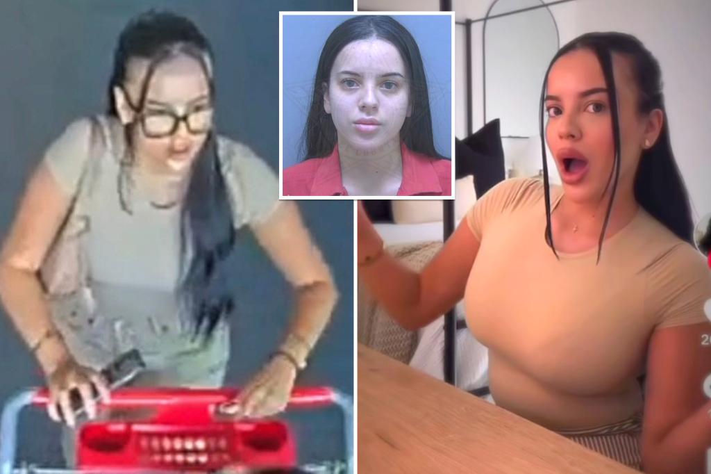 TikTok influencer Marlena Velez arrested after allegedly flaunting shoplifted Goal items on video