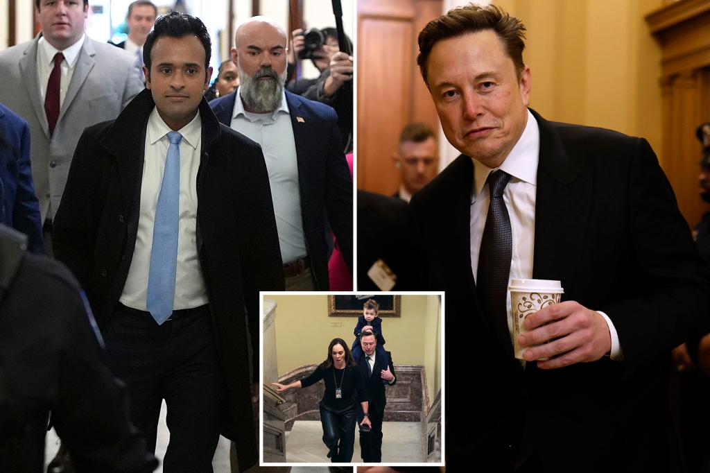 Mike Pence group pushes Musk, Ramaswamy to have DOGE finish handouts for migrants, ban DEI funding as billionaires make rounds on Capitol Hill