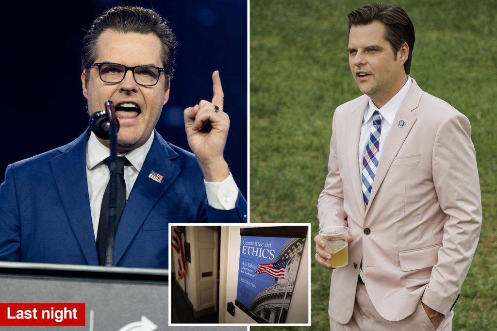 Matt Gaetz used illicit medicine whereas paying for intercourse with a number of girls — together with 17-year-old: ethics probe