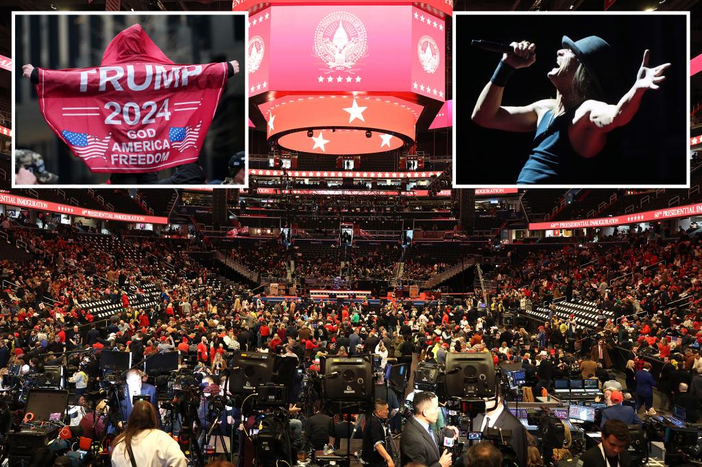 Trump takes victory lap at packed DC enviornment on eve of historic inauguration