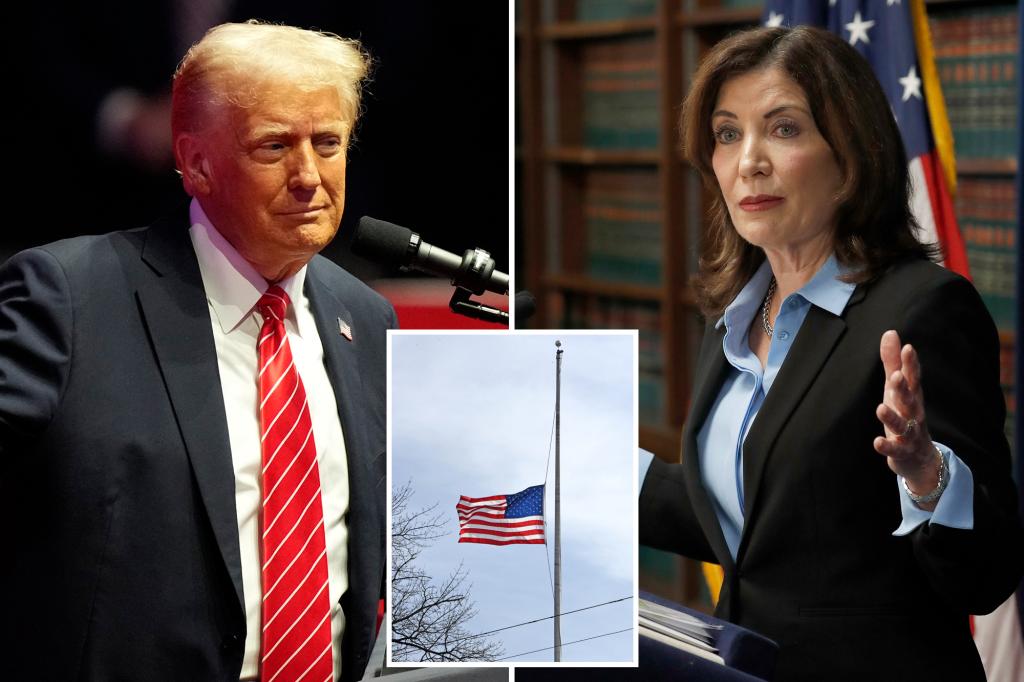 Gov. Hochul orders flags raised to full-staff for Trump’s inauguration in goodwill gesture to new administration