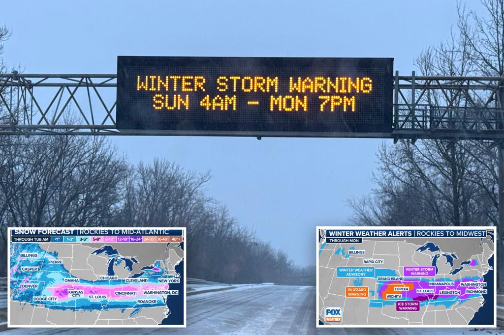 Blizzard threatens 64 million Individuals with heavy snowfall, hazardous ice