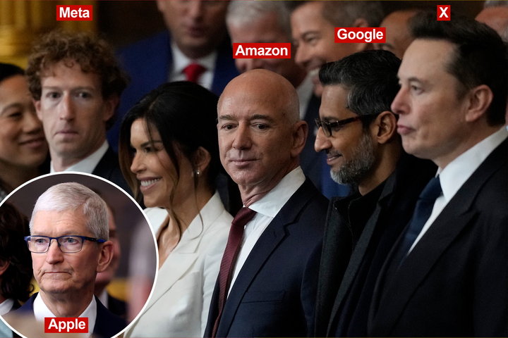 Zuckerberg, Bezos, Cook dinner, Pichai stick collectively at Trump occasion