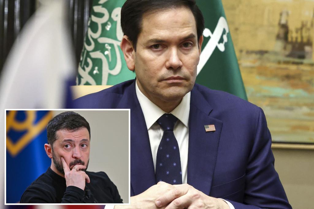 Secretary of State Marco Rubio accuses Zelensky of attempting to ‘hustle’ US in peace talks, rare-earth deal