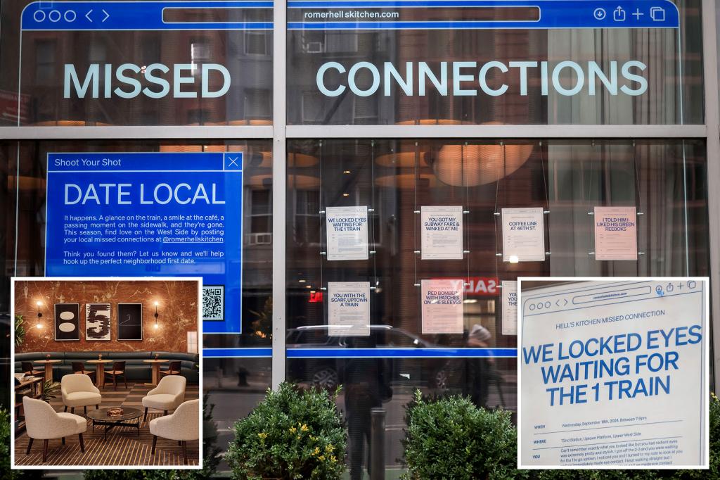 Missed Connections board at NYC lodge window with old-school ‘Craigslist vibes’ offers lonely hearts some hope