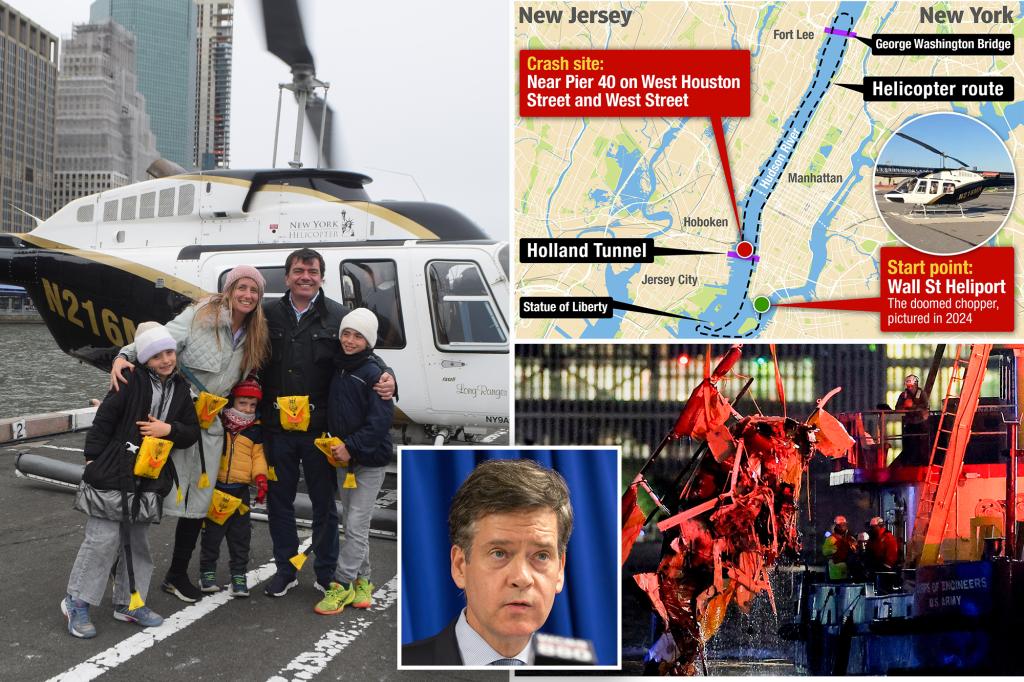 Lawmakers name for ban on NYC vacationer helicopters after Hudson River chopper crash