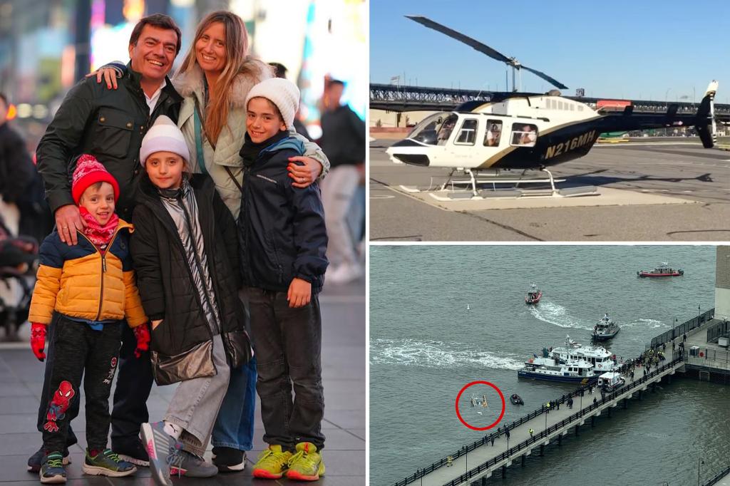NYC helicopter that plunged into Hudson River and killed six was broken months earlier than deadly wreck