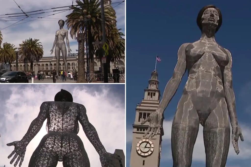 California nude lady sculpture sparks response after public unveiling in San Francisco