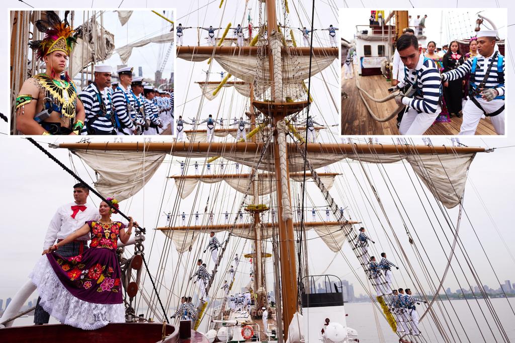 Mexican tall ship docks in NYC in sneak peek of 2026’s Sail4th celebration of America’s 250th