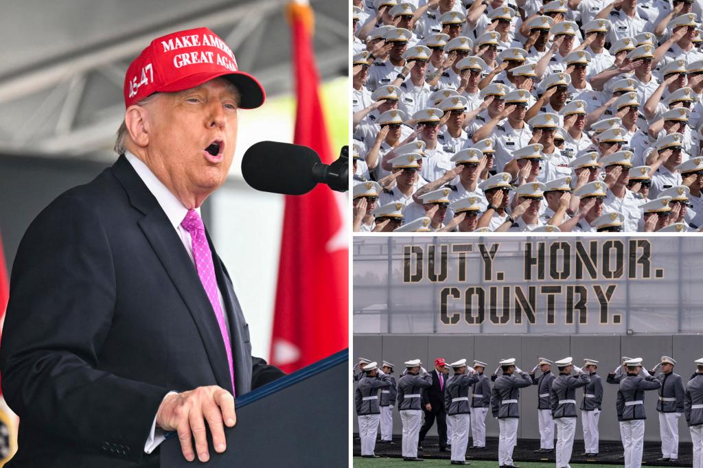 Trump rips prior presidents, vows navy might be ‘revered once more’ in West Level commencement speech touting ‘Golden Age’ priorities