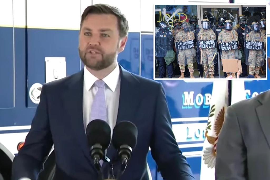 JD Vance boasts Trump will name in Nationwide Guard to quell riots ‘once more if he has to’ following appeals court docket victory