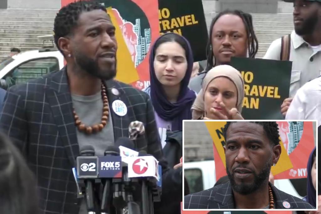 NYC Public Advocate Jumaane Williams claims Trump is thrilling ‘white supremacy’ throughout nation, slams Adams at protest
