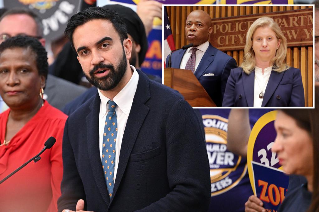 Zohran Mamdani accused of ‘laundering’ defund-the-police previous by toying with preserving NYPD Commish Tisch if elected mayor