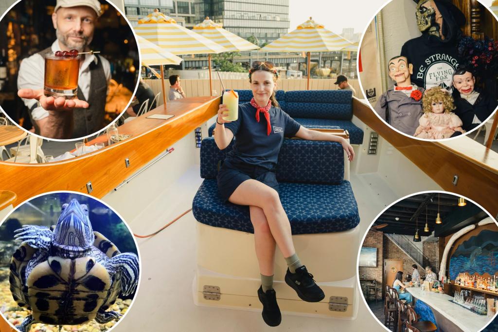 NYC is in its quirky bar period — listed here are 5 to take a look at with turtle races, horror-fueled dolls, ‘Moby-Dick’ stylish and extra