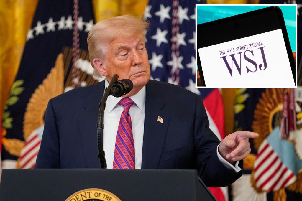 Trump sues Wall Avenue Journal for $10 billion after lewd Epstein letter story