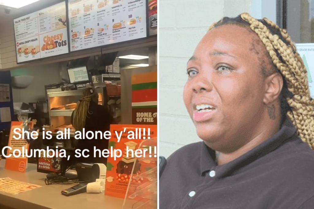 Burger King employee, mother of three Nykia Hamilton pressured to run South Carolina retailer by herself when co-worker quits