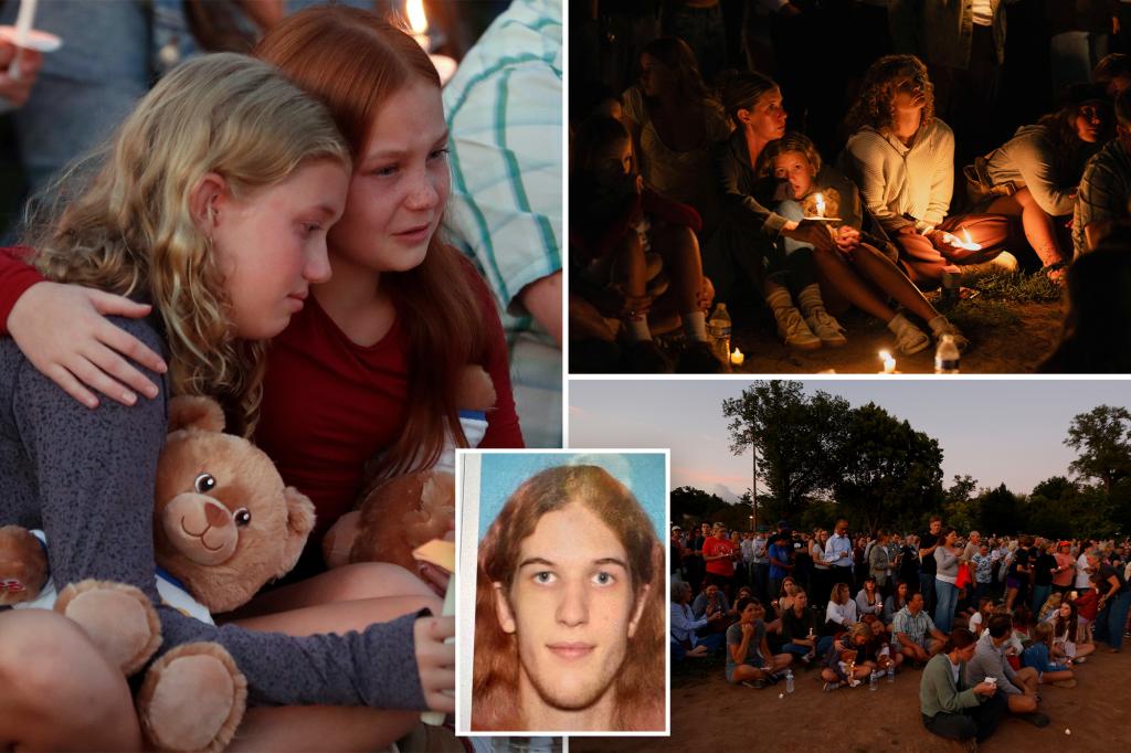 Minneapolis residents honor victims of Annunciation Catholic College taking pictures