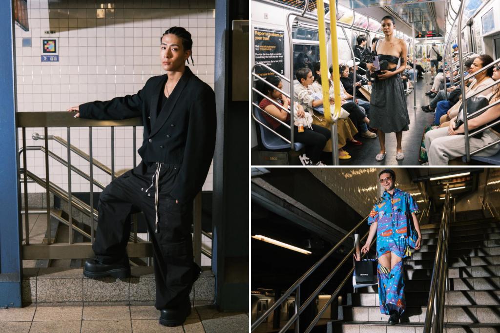 Feather-clad NYFW fashionistas are slumming it on the subway — somewhat than struggling by way of impolite drivers and infuriating visitors jams
