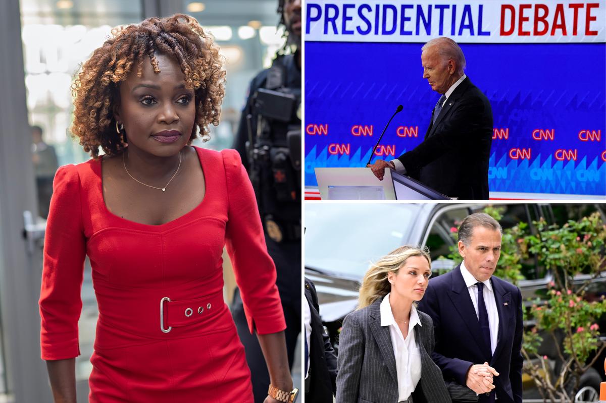 Karine Jean-Pierre blames Hunter Biden gun trial for dad Joe’s debate debacle