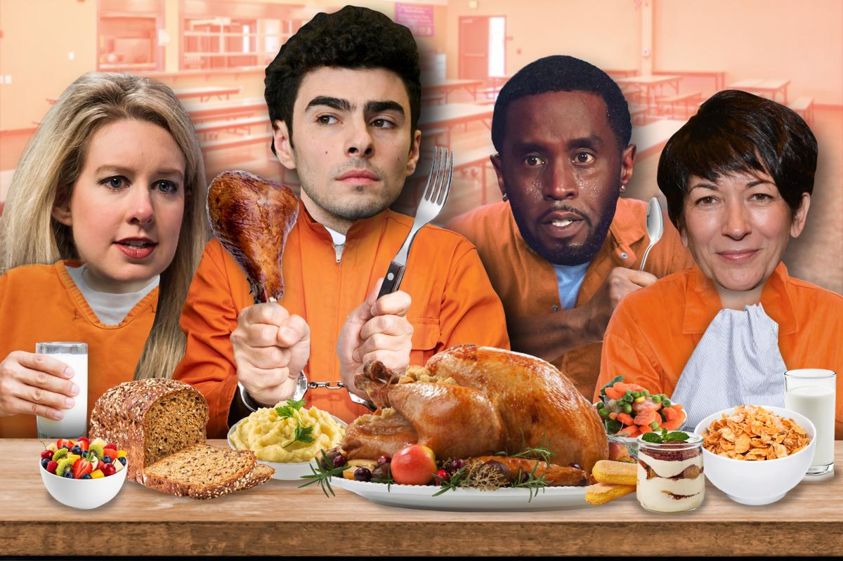Here is what Luigi Mangione, Sean ‘Diddy’ Combs, Ghislaine Maxwell are set to be served for Thanksgiving behind bars