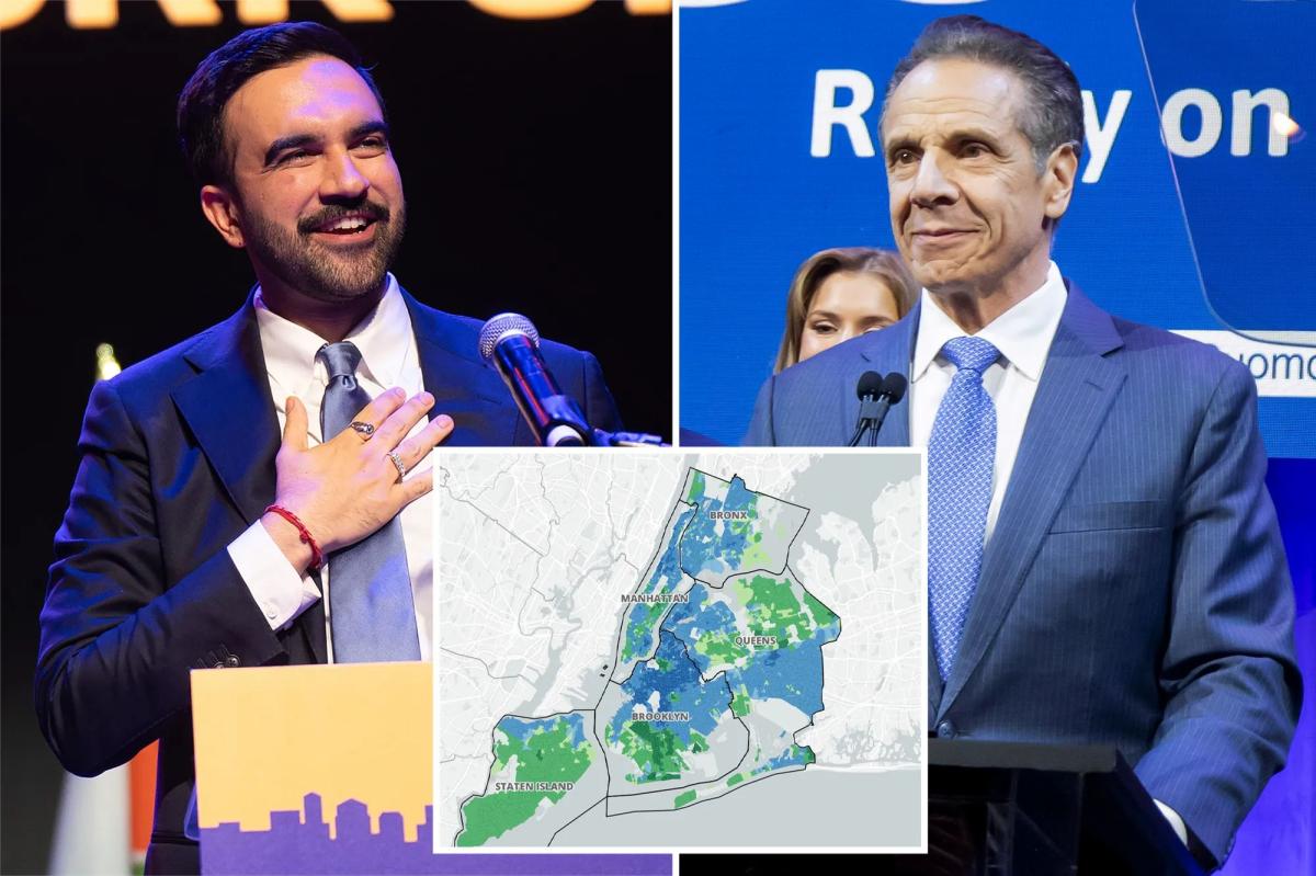 See in case your neighborhood voted Zohran Mamdani or Andrew Cuomo for NYC mayor on this outcomes map