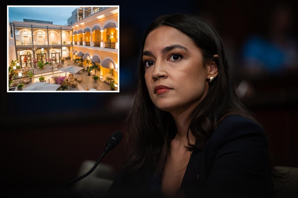 AOC splurged almost $50K on dear lodge stays, eating and renting Puerto Rico live performance venue the place Unhealthy Bunny carried out