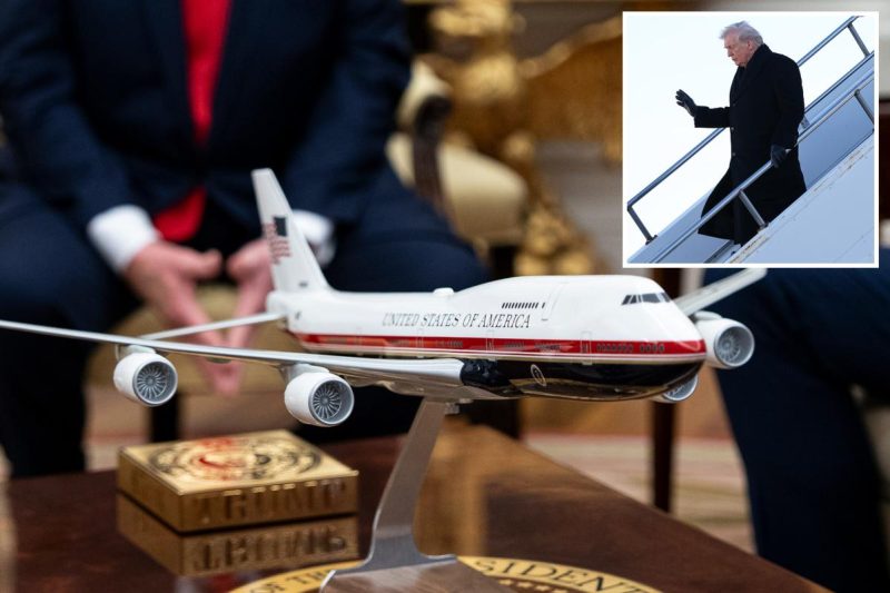 Air Pressure presidential fleet being remodeled into Trump’s signature pink, gold and blue coloration scheme