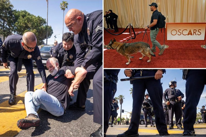 Huge Police presence shield Oscar on the 98th Annual Academy Awards