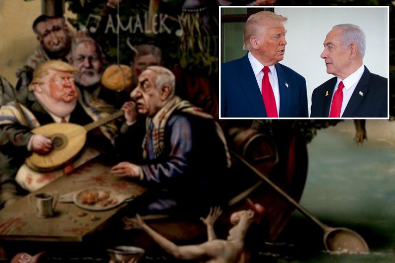 Politico yanks cartoon of blood-covered Trump and Netanyahu