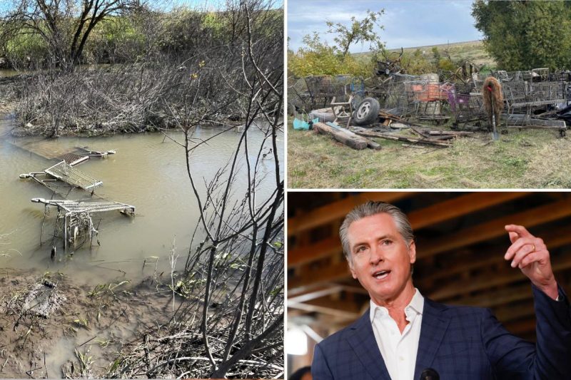 Gavin Newsom’s personal ‘yard’ trashed by homeless river camps