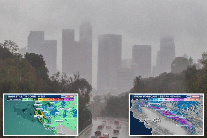 California climate to see shift with rain, thunderstorms and snow